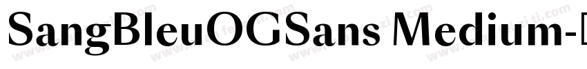 SangBleuOGSans Medium字体转换